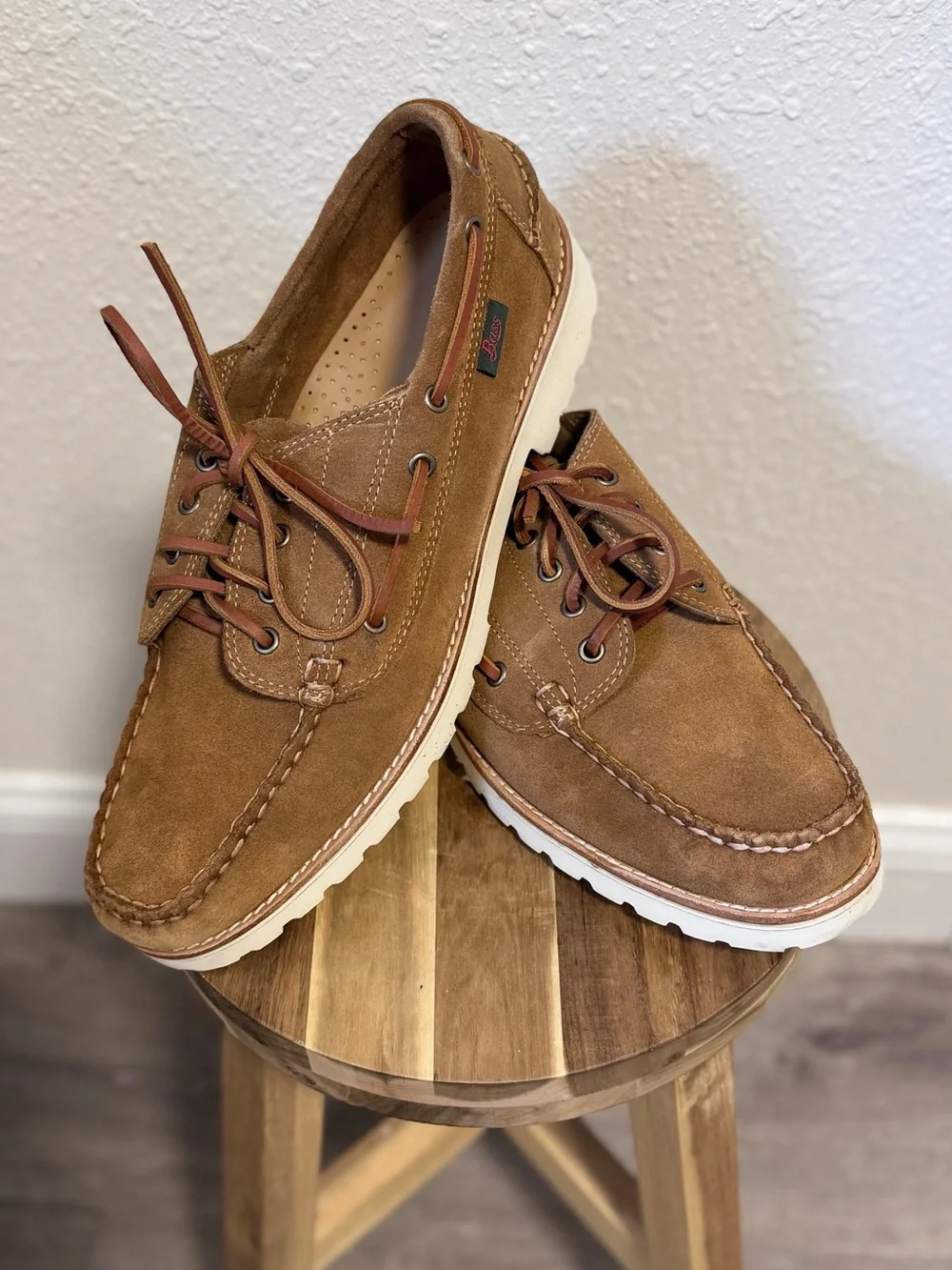 G.H. Bass Ranger Camp Moc Suede Brown Shoes Men’s EU 45 NIB
